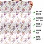 Papier cadeau souris – 6 feuilles de papier cadeau pour elle – Souris ballerine – Motif cœur arc-en-ciel – Papier cadeau blanc –