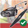Spares2go Lame métal pour tondeuse Flymo Easi Glide 300 Micro Compact Hover Vac 280 HC300 MC300 (30 cm) + entretoises