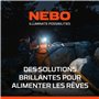 NEBO Einstein 1500 Flex - Lampe frontale rechargeable avec 5 modes d'éclairage - Accessoires de camping et de randonnée - Lampe