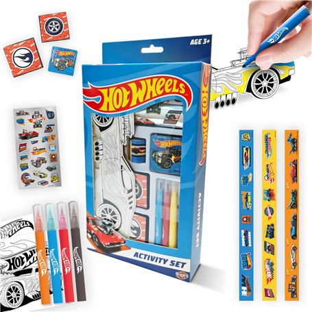 Hot Wheels Kit de bricolage de voiture + stylos