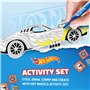 Hot Wheels Kit de bricolage de voiture + stylos
