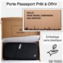OW-Travel Porte Passeport Voyage (Noir) Pochette Voyage Documents avec Protection RFID. Portefeuilles Passeport Spacieux Familia