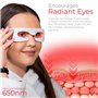 Lunettes de luminothérapie LED rouges STYLPRO Radiant Eyes, aident à lutter contre les rides et le vieillissement, favorisent le