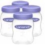 Lansinoh I Lot de 4 capuchons pour biberons et pots de conservation du lait maternel