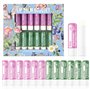 Beauty4Britain Ensemble de 12 Baumes à Lèvres de Luxe Bouquet 12 Parfums Différents Unisexe Protège & Répare Hydrate Enrichi en