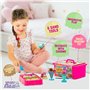 GirlZone Cadeau Fille Kit de Sable pour Enfants - Glacerie de Sable Toutes les Couleurs - Ice Cream Shop Play Sand for Kids - Su