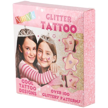 Kit de Tatouage Pailleté pour Enfants – Tatouages Temporaires et Résistants à l'Eau | Sûr et Non Toxique | Idéal pour Fêtes et A