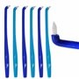 6x Brosse à dents interspace fine ~ Brosses bleues pour appareils orthodontiques et bridges