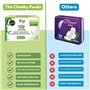 The Cheeky Panda Protège-Slips Bio | Ultra Fins et Confortables | 18 Protège-Slips en Bambou | Doux pour la Peau et Absorbants