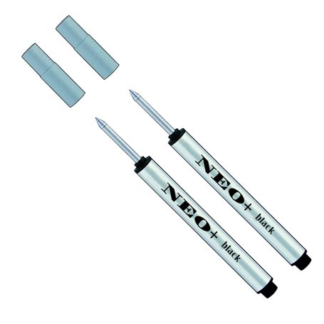 NEO+ Lot de 2 minis recharges pour stylo roller encre noire