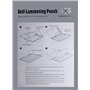 PCL Media ltd® Lot de 5 pochettes de plastification auto-adhésives format carte de crédit 86 x 54 mm