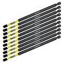 10 x SabreCut SCRH6152_10 152 mm H6 Hex Magnétique Impact Tournevis Embouts Set Single End Heavy Duty Compatible avec Dewalt Mil