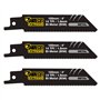 3 x SabreCut SCRS522BF 100mm 14 TPI S522BF Lames de scie sabre alternative à coupe rapide du métal compatibles avec Bosch Dewalt
