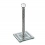 London Boutique Porte-Rouleau de Cuisine en Cristal sur Pied avec Base carrée en Diamant écrasé 30 cm de Hauteur