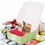 Kurtzy Lot de 20 Boite Cadeau Carrée - Boite Papier Kraft 12 x 12 x 5 cm - 4 Couleurs - Boite Carton Emballage Cadeau avec Couve