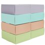 Kurtzy Lot de 20 Boite Cadeau Carrée - Boite Papier Kraft 12 x 12 x 5 cm - 4 Couleurs - Boite Carton Emballage Cadeau avec Couve