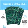 Central 23-6 feuilles de papier d'emballage - Feuilles et plantes vertes - Emballage cadeau écologique pour homme et femme - Rec
