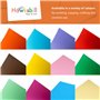 Hawksbill Lot de 100 cartes A4 bleu vif - 180 g/m² - Papier cartonné bleu de qualité supérieure - Idéal pour les arts, les trava