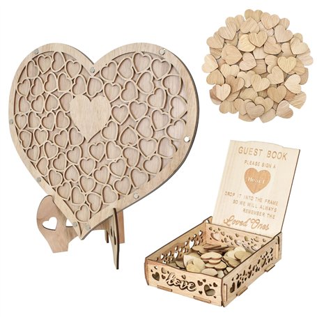 Livre d'or de Mariage en Forme Amour Personnalisé