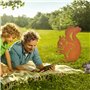 Vesaneae Piquet d'Écureuil Patinés, Écureuil Décoration de Jardin, Écureuil Rouillé avec Vis, Jardin De Silhouette Animale, Stat