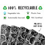 Papier cadeau noir - Papier cadeau tête de mort - 6 feuilles de papier cadeau - Punk Rock Gothique - Pour homme femme - Annivers