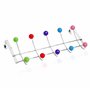 Cintre de porte pour suspendre les vêtements, crochets de porte pour chambre à coucher, salle de bain, 10 crochets robustes en a