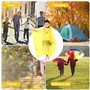Cozlly Imperméable pour Enfant, Poncho de Pluie Transparent avec Capuchon, Manteau de Pluie Léger en EVA, pour Garçons Filles, C