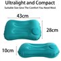 YUNYU Oreiller de Camping Gonflable ultraléger pour Adultes – Oreiller Compact Compressible avec Masque pour Les Yeux et Bouchon