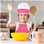 Tabliers pour Enfants 100% Coton,Tablier de Cuisine pour Enfants avec Poches,Set de Tablier et Chapeau de Chef,Inclut Gants de C