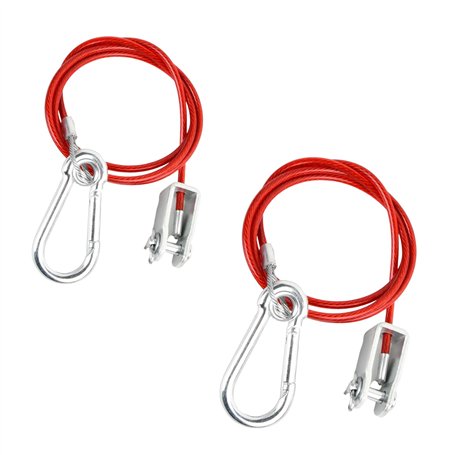 Wisebom Lot de 2 câbles de frein rouges pour remorque - 1 m x 2