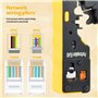 Pince à Sertir RJ45 Kit pour Connecteur Réseau CAT5/CAT5E/CAT6/CAT6A/CAT7 Kit de Outil Sertissage RJ45 avec 50 Connecteurs Teste