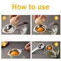 Séparateur D'oeufs, Séparateur pour Jaune D'oeuf En Acier Inoxydable Filtre à Oeufs avec Poignées Egg Yolk Separator Stainless S