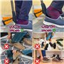 LZZAZ Ramasse-litière de qualité supérieure de 81,3 cm avec chausse-pied, bâton de préhension polyvalent pour aide à la mobilité