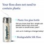 Happier Fil dentaire sans plastique biodégradable avec menthe claire et cire de candelila pour une saveur fraîche et une sensati