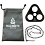 Kit de cuisson trépied de feu de camp portable en acier inoxydable avec chaîne de suspension | Bushcraft