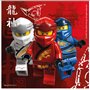 Lot de 20 serviettes Lego Ninjago