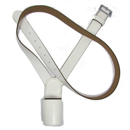 Uniform Store London Ceinture croisée porte-drapeau drapeau épaule gauche blanc R534