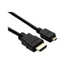 2 m/2 m High Speed Micro HDMI (type D) vers HDMI (type A) – Laisse pour connecter Nikon Coolpix P600 appareil photo vers TV, HDT