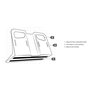 Stayhold® Metro Organiseur de Coffre de Voiture pour Courses et Cargaison, adhère aux Tapis, Voitures, camions, SUV, monospaces