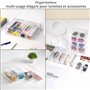 Winter Shore Boite Rangement Lunettes Soleil en Acrylique avec 4 Tiroirs [Lot de 2] - Range Lunettes Design en Plastique Transpa