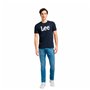T-shirt à manches courtes homme Lee Wobbly Logo Tee Blue marine