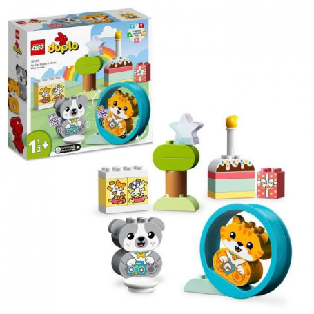 LEGO 10977 DUPLO Mes Premiers Chiot et Chaton avec Effets Sonores. Jouet d'Éveil 55,99 €