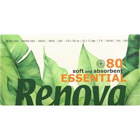 Renova Mouchoirs visage Pléitude Maxi Blancs - 80 Mouchoirs Renova Mouchoirs visage Pléitude Maxi Blancs - 80 Mouchoirs