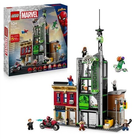 LEGO | Marvel 76324 Spider-Man Contre Oscorp - Jeu de Construction enfant des 10 ans