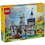 LEGO Creator 3-en-1 Le Château Médiéval des Chevaliers - Jouet se Transformant en Scène de Tournoi à Cheval ou en Village - 6 Mi