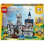 LEGO Creator 3-en-1 Le Château Médiéval des Chevaliers - Jouet se Transformant en Scène de Tournoi à Cheval ou en Village - 6 Mi