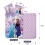 Disney La Reine des Neiges Parure de lit pour enfants - Housse de couette 100 % coton 100 x 140 cm et taie d'oreiller 40 x 45 cm