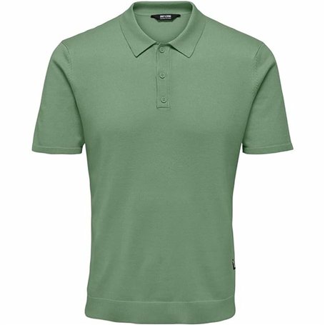 Polo à manches courtes homme Only & Sons Onswyler Life Reg 14 Ss Knit Vert