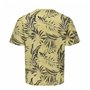T-shirt à manches courtes homme Only & Sons Onskash Reg Leaf Aop Doré