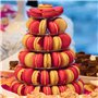 Macaron Tour de Gateau Stand 6 Niveaux Plastique Transparent Présentoir à gâteaux Présentoir à Macarons pour Gâteaux de Célébrat